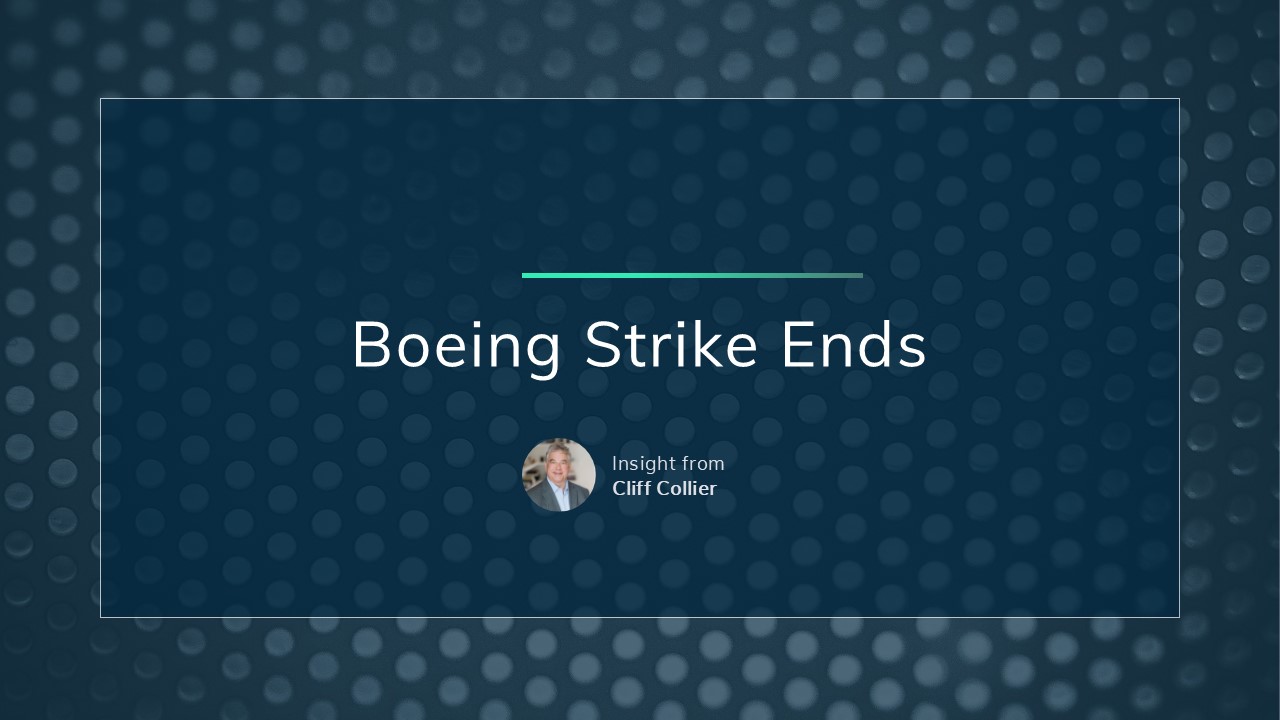 Boeing Strike Ends